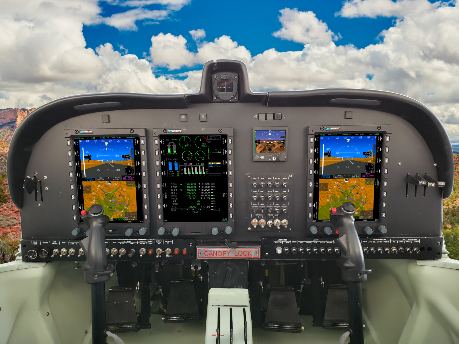 Super Mushshak MFI-17 with Genesys Avionics Suite