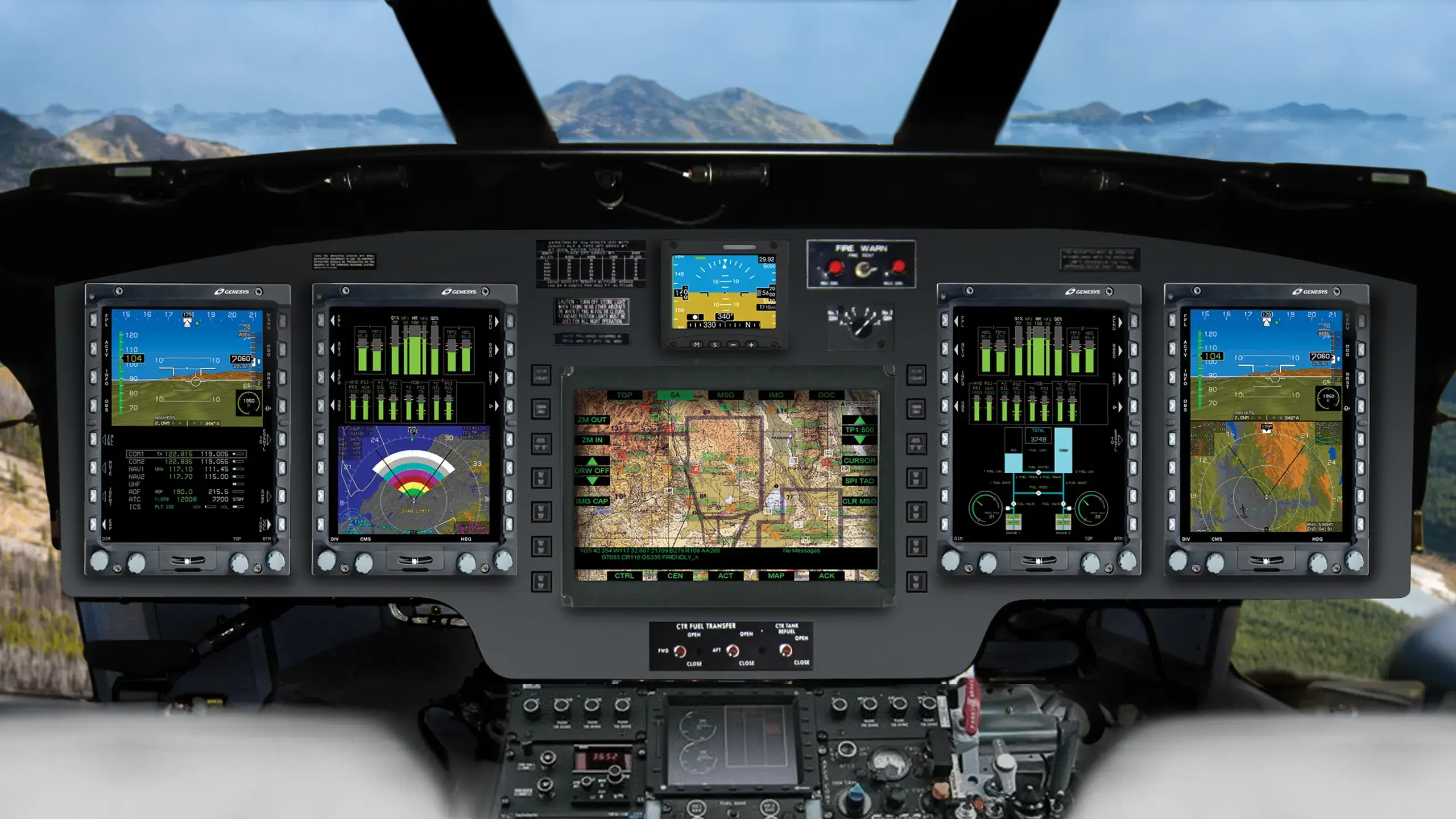 image of the Sikorsky S-61T Triton cockpit