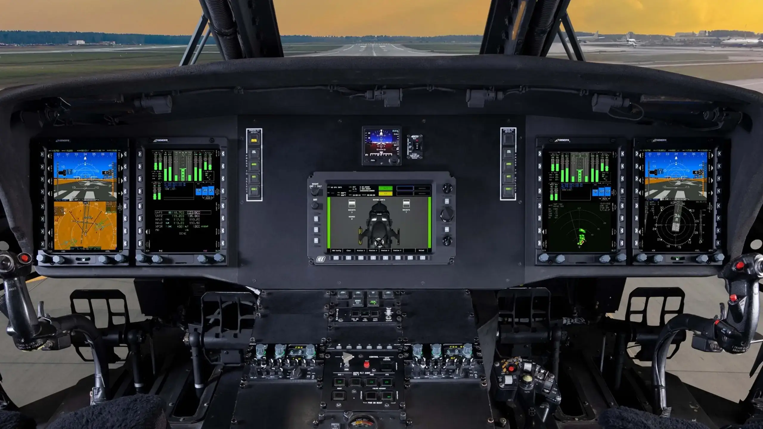 image of the Sikorsky UH-60 Black Hawk cockpit