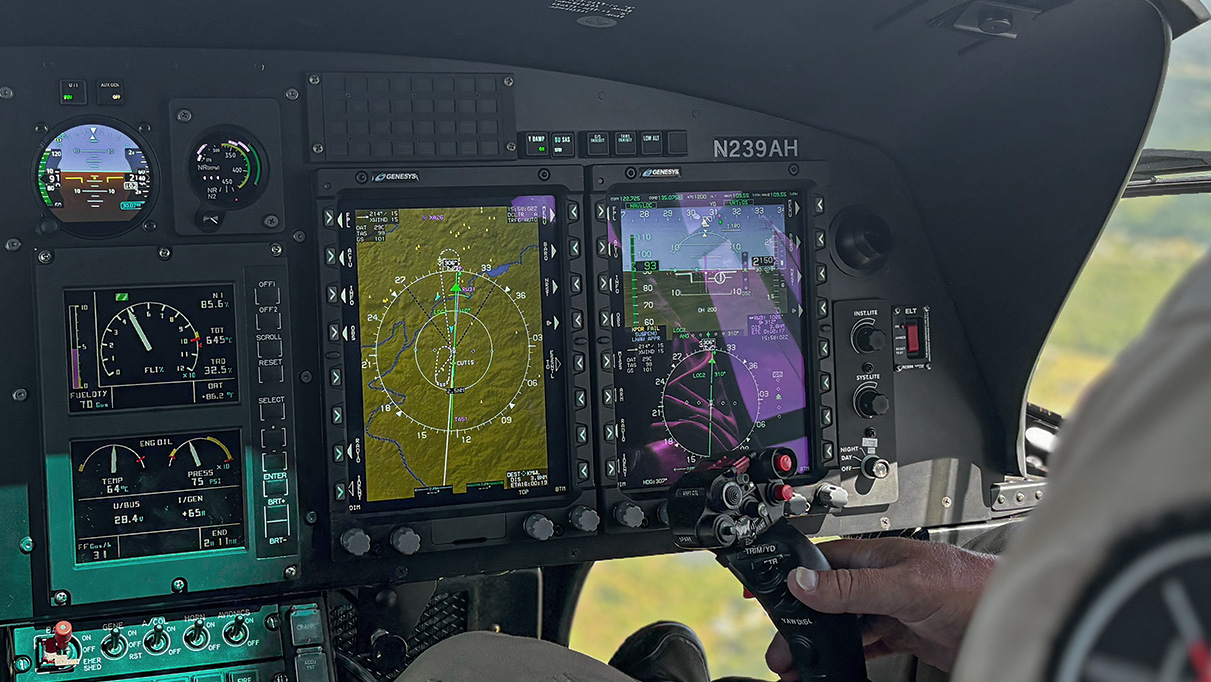 image of the Airbus H125 cockpit